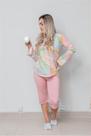 Pijama feminino inverno de malha manga comprida e calça pescador Pijama feminino inverno de malha manga comprida e calça pescador