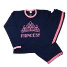 Pijama Feminino Inverno Malha Fria PV Calça Manga Longa Queen 01