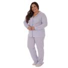 Pijama Feminino Inverno Print Americano Plus Size Victory Pijama Feminino Inverno Print Americano Plus Size Victory