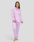 Pijama Feminino Jacquard Aberto Confortável Malva Lohe