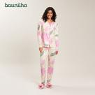 Pijama Feminino Longo Aberto Com Botões De New Skin Pijama Feminino Longo Aberto Com Botões De New Skin
