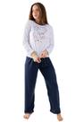 Pijama Feminino Longo Estampa Ovelha Pijama Feminino Longo Estampa Ovelha