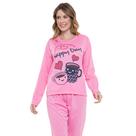 Pijama Feminino Longo Kafá 070 Rosa