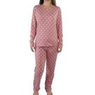 Pijama Feminino Longo Suede Kanto dos Sonhos 9200 Rosa