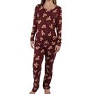 Pijama Feminino Longo Suede Ursinho Kanto dos Sonhos 9200