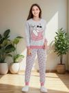 Pijama Feminino M.longa Moletinho Flanelado Nº 12 Ao 16