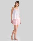 Pijama Feminino Macio com Estampa de Corações Rosa Lohe Pijama Feminino Macio com Estampa de Corações Rosa Lohe