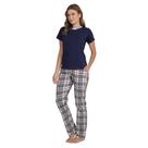 Pijama Feminino Malha Xadrez m/Curta - 255172 Pijama Feminino Malha Xadrez m/Curta - 255172