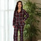 Pijama Feminino Manga Longa Na Flanela
