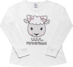 Pijama Feminino Meia Malha Branco/Rot.Agua Marinha Tam 6 Dicanela
