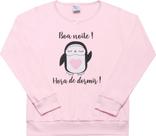 Pijama Feminino Meia Malha Rosê/Rot Rosê Tam 3 Dicanela