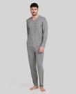 Pijama Feminino Modal com Decote em V Cinza Lohe