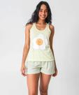Pijama Feminino Nadador Estampado Marisa Amarelo-72022