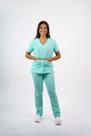 Pijama Feminino Oxford Verde Bebe -