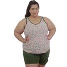 Pijama Feminino Plus Size algodão Short, Regata Bata G6,G7,G8,G10 Pijama Feminino Plus Size algodão Short, Regata Bata G6,G7,G8,G10