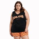 Pijama Feminino Plus Size Regata e Short Baby doll Verão