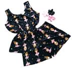 Pijama Feminino Regata em Suede