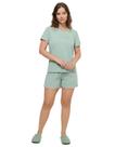 Pijama Feminino Short Doll Baby Doll Bela Notte Manga Curta Calor Verão Dormir Algodão