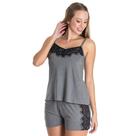 Pijama Feminino Shortdoll Liso com Renda 09.01.042 Pijama Feminino Shortdoll Liso com Renda 09.01.042