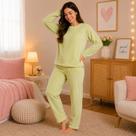 Pijama Feminino Soft Adulto Inverno Peluciado Quentinho Manga Longa Calça Longa Tardani Pijama Feminino Soft Adulto Inverno Peluciado Quentinho Manga Longa Calça Longa Tardani