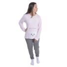 Pijama Feminino Suede Bordado Victory