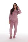 Pijama Feminino Térmico Fleece Liso.