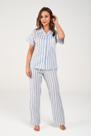 Pijama Feminino Toque De Seda Americano Listrado Pijama Feminino Toque De Seda Americano Listrado