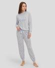 Pijama Feminino Vigoré Bordado Cinza Lohe