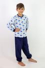 Pijama fleece losango marinho masculino infantil