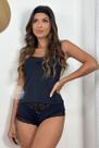 Pijama Fresquinho Feminino Short Doll Paixão em Microfibra Preto