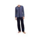 Pijama Hering Masculino Manga Longa 7bwq Azul Mescla