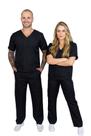 Pijama Hospitalar Cirúrgico Plus Size Gabardine Scrubs Não Amassa Unissex PH