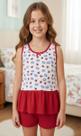 PIJAMA INF.JUVENIL REGATA C/SHORTS VÁRIAS ESTAMPAS Nº10 ao 16