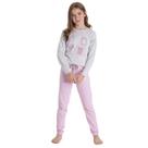 Pijama infantil brilha no escuro coruja dadomile