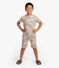 Pijama Infantil Camiseta e Bermuda Select Bege