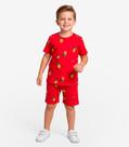 Pijama Infantil Camiseta E Bermuda Select Vermelho