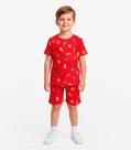 Pijama Infantil Camiseta E Bermuda Select Vermelho