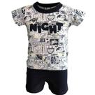 Pijama Infantil Camiseta e Bermuda Verão By Night 12023 - Elian