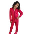 Pijama Infantil de Frio Aberto Com Botões Conjunto Longo