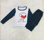 Pijama Infantil de Inverno Suede Snoop