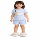 Pijama Infantil E Juvenil Brilha Escuro Efeito Glitter Cor:RosaTamanho:01Gênero:Menina