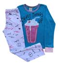 Pijama Infantil Feminino Blusa e Calça Minifan