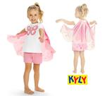 Pijama Infantil Feminino em Meia Malha Borboleta Kyly