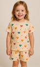 Pijama Infantil Feminino _ Estampado Coração