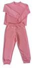 Pijama infantil feminino inverno moletinho peluciado por dentro 0 a 4 anos