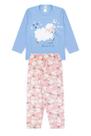 Pijama Infantil Feminino Inverno Sweet Dreams - Hey Kids Azul Claro