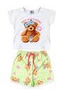 Pijama Infantil Feminino Noite De Sono Tamanho:2 anosCor:Branco