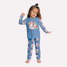Pijama infantil feminino unicórnio brilha no escuro kyly