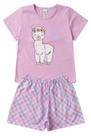 Pijama Infantil Feminino Verão Sweet Little - Hey Kids - Lilás