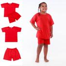 Pijama infantil Fifico Modas na cor vermelha